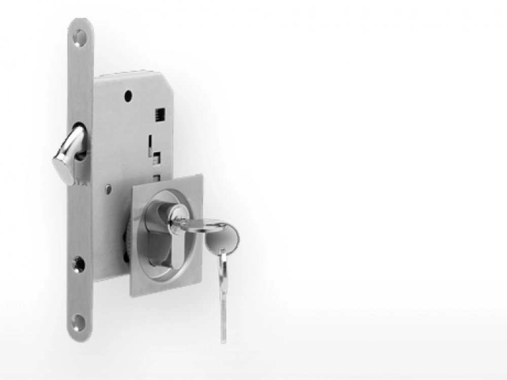 Fechadura para porta de correr em madeira Cilindro 40mm 3971